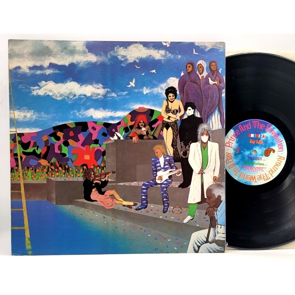 PRINCE - AROUND THE WORLD IN A DAY - LP RECORD GATEFOLD 1985